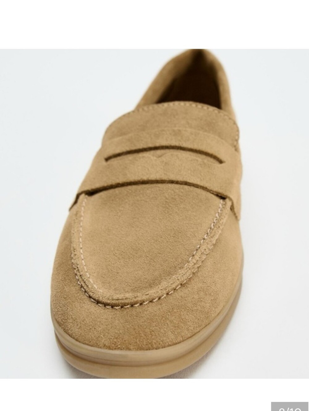 Zara Suede Penny Loafers NWT - Picture 7 of 10